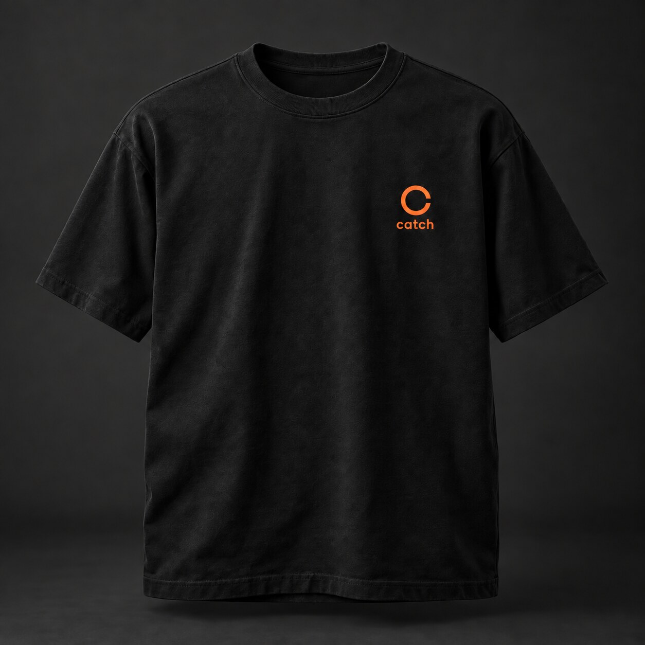 Black Catch heavyweight T-shirt